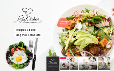 TastyKitchen - Recipes &amp; Food Blog PSD Template