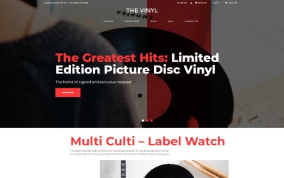 The Vinyl - Music Store eCommerce Creative Shopify Theme