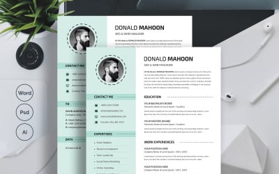 Modèle de CV de Donald Mahoon