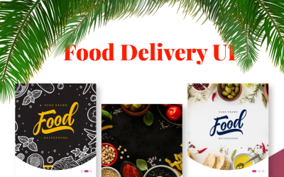 Elementy UI Food Delivery App UI #84046