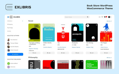 EXLIBRIS - Bokhandelns WooCommerce-tema