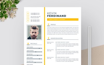 Modelo de currículo de Ferdinand