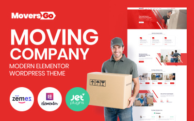 MoversGo - Moving Company Modern Elementor №84082