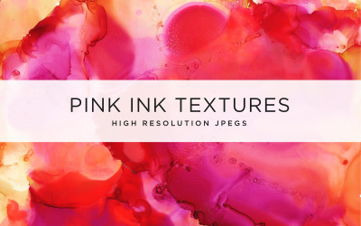 Pink Ink Textures - Illustration
