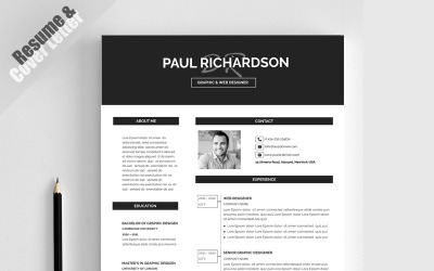 Plantilla de CV de Paul Richardson