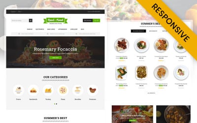 Real Food - PrestaShop motiv Restaurace
