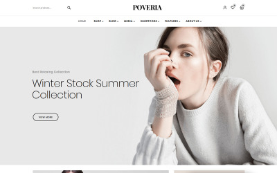 Responsywny motyw WooCommerce Poveria - Fashion Store WooCommerce Theme #84095