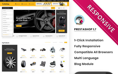 Tema De PrestaShop "Autory - The Mega Automobile Store" #84078