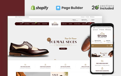 Thème Shopify réactif pour le magasin de chaussures