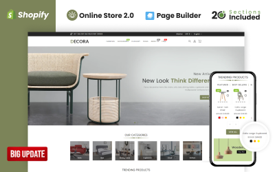 Decora Furniture Store Shopify Teması