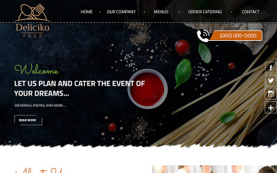 Szablon PSD Deliciko - Restaurant #84139