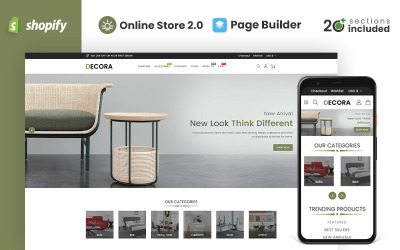 Thème Shopify pour magasin de meubles Decora