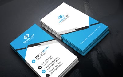 Vertical Business Card - Corporate Identity Template