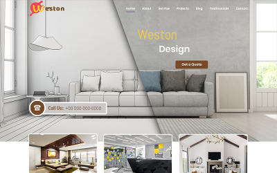 Weston - Interior Design Psd #84156