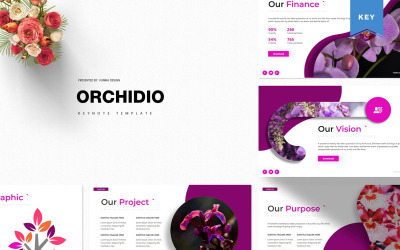 Orchidio - шаблон Keynote