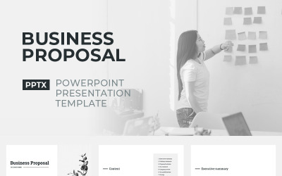 Modelo de proposta de negócios em PowerPoint