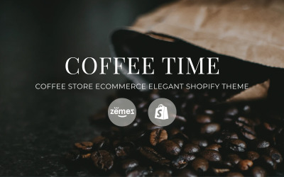 Coffee Time - Coffee Store e-handel Elegant Shopify-tema