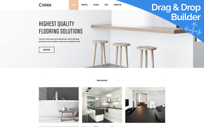 Coverur - Flooring Company Templates Moto CMS 3 №84443