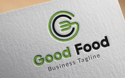 Dobré jídlo Logo šablona