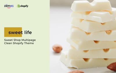 Édes élet - Sweet Shop többoldalas tiszta Shopify téma