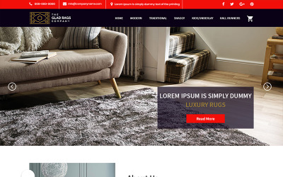Glad Rags - Rug Company PSD-sjabloon