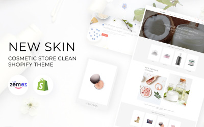 Nova pele - tema de loja de cosméticos eСommerce Clean Shopify