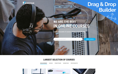 Technotour - Distance Learning Moto CMS 3 Template