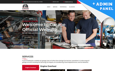Tema di Landing Page Responsive #84420 "Car Garage"