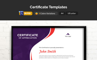 Waves Certificate Template 84440