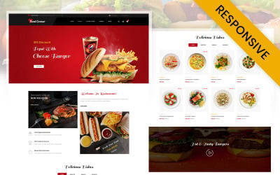 FoodCorner - Адаптивный шаблон OpenCart для ресторанного магазина