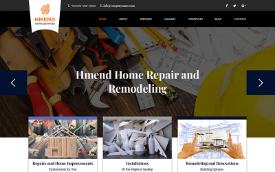 Hmend - Home Remodeling Service PSD Template