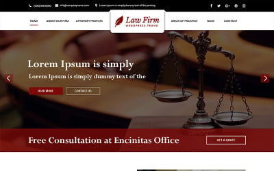 Law Firm - Law Firm PSD Template