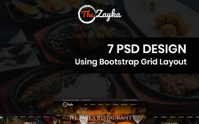 Le Zayka - Modèle PSD de restaurant