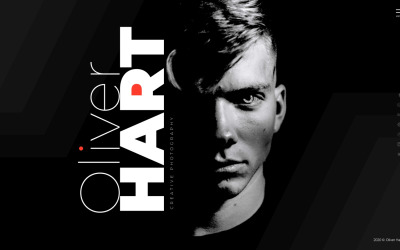 Олівер Харт - фотограф портфоліо багатосторінковий стильний шаблон Joomla