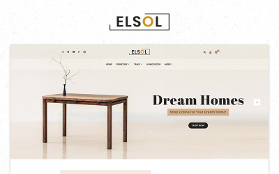 Szablon PrestaShop Elsol Furniture Store Premium #84514