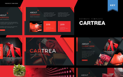Cartrea - шаблон Keynote