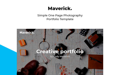 Maverick - шаблон целевой страницы портфолио для адаптивной фотографии