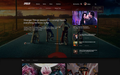 Spoiler PSD Template