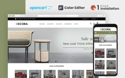 Szablon Decora Furniture Store OpenCart