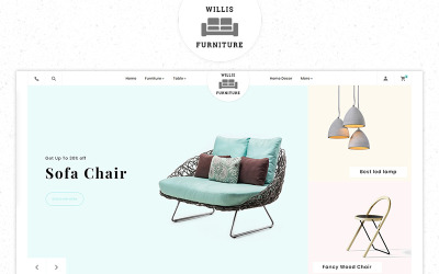 Willis Furniture Responsive Premium Store PrestaShop Theme