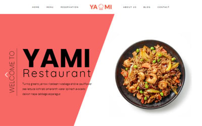 Yami - Yiyecek ve Restoran WordPress teması