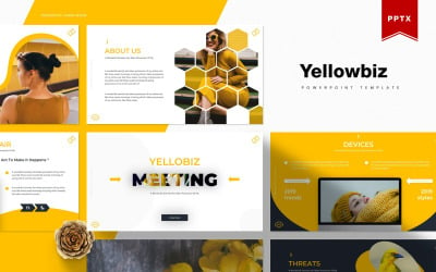 Yellowbiz | PowerPoint-sjabloon