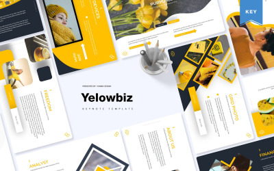 Yellowbiz - šablona Keynote