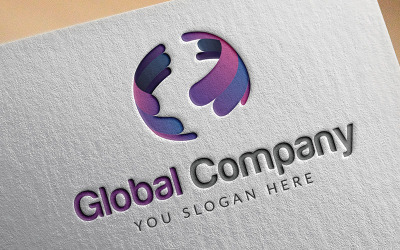 Global företagslogotypmall