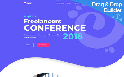 ITImex - Conference Templates Moto CMS 3 №84786
