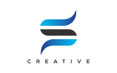 Kreativt varumärke S Letter Logotypdesign