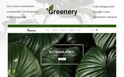 Plantilla OpenCart "Greenery - Plant Store" #84784