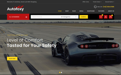 Responsive Autofoxy - Auto Parts Store Woocommerce #84740