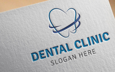 Шаблон логотипа стоматологической клиники