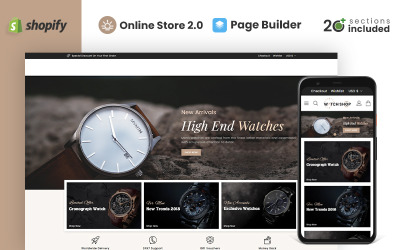 Sledujte obchod Shopify téma